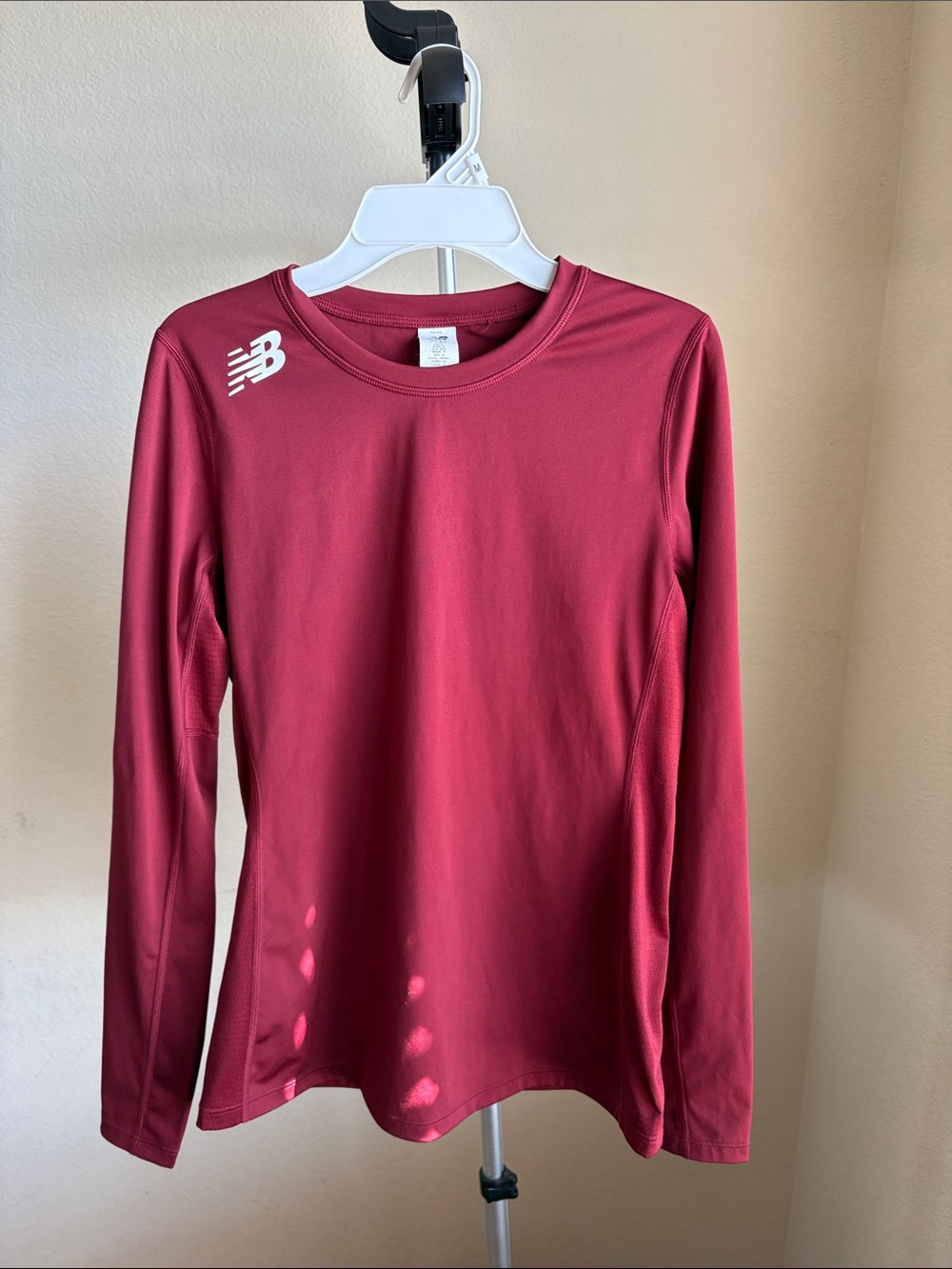 New Balance Women's Long-Sleeve Performance Top - Maroon